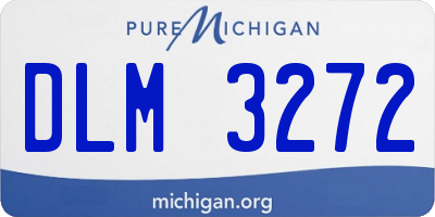 MI license plate DLM3272