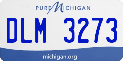 MI license plate DLM3273