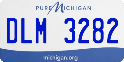 MI license plate DLM3282
