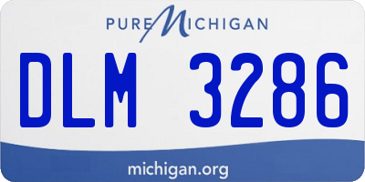 MI license plate DLM3286