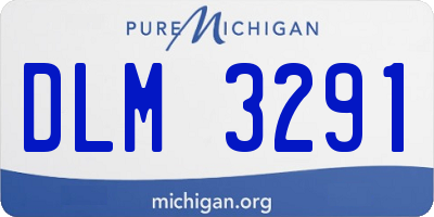 MI license plate DLM3291