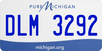 MI license plate DLM3292