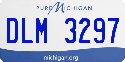 MI license plate DLM3297