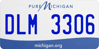 MI license plate DLM3306