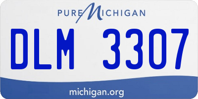 MI license plate DLM3307