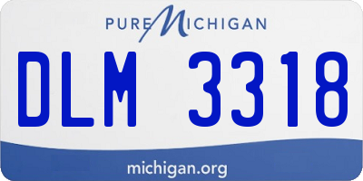 MI license plate DLM3318