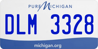 MI license plate DLM3328