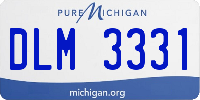 MI license plate DLM3331