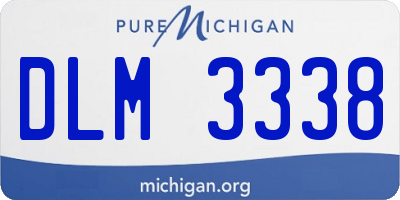 MI license plate DLM3338
