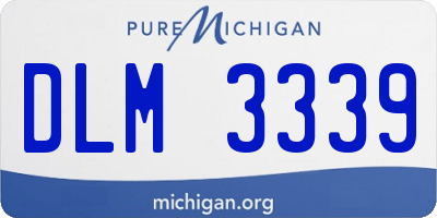 MI license plate DLM3339