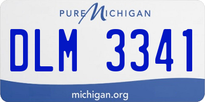MI license plate DLM3341