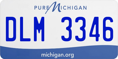 MI license plate DLM3346