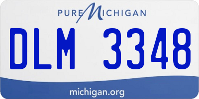 MI license plate DLM3348