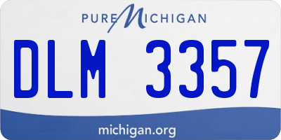 MI license plate DLM3357