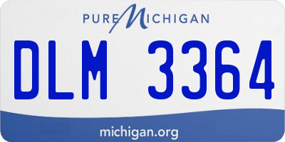 MI license plate DLM3364