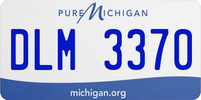 MI license plate DLM3370
