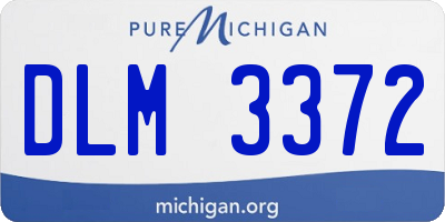 MI license plate DLM3372