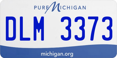 MI license plate DLM3373