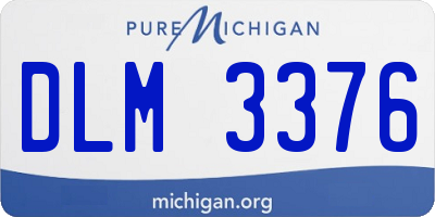 MI license plate DLM3376