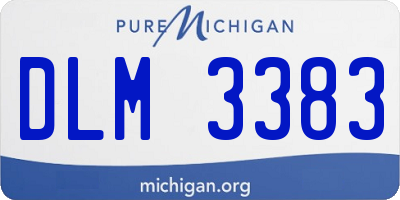 MI license plate DLM3383