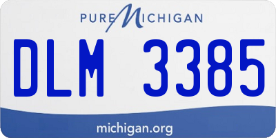 MI license plate DLM3385