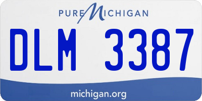 MI license plate DLM3387