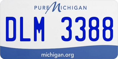 MI license plate DLM3388