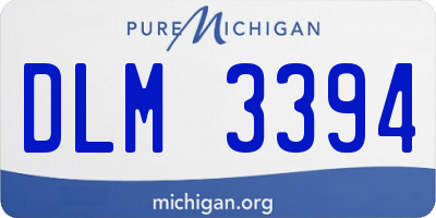 MI license plate DLM3394