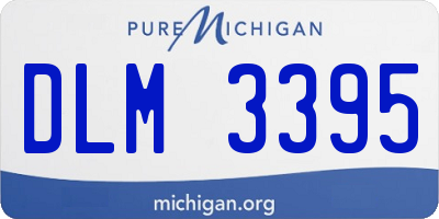 MI license plate DLM3395