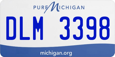 MI license plate DLM3398