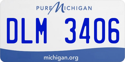 MI license plate DLM3406