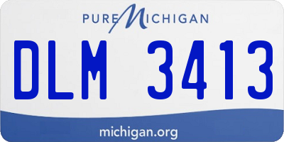 MI license plate DLM3413