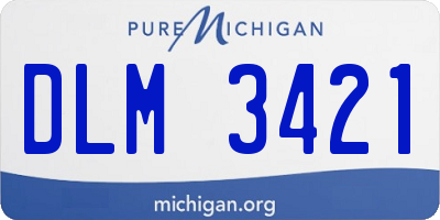 MI license plate DLM3421