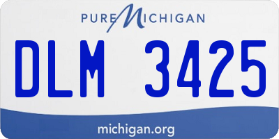 MI license plate DLM3425