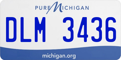MI license plate DLM3436