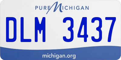 MI license plate DLM3437
