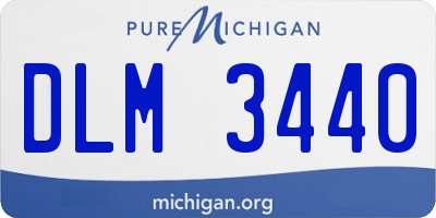 MI license plate DLM3440