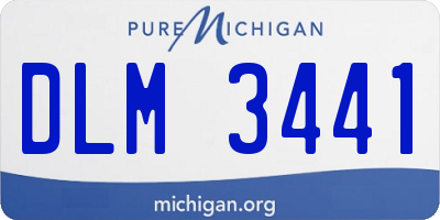 MI license plate DLM3441