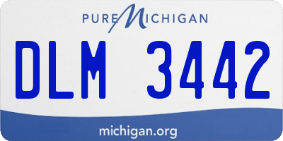 MI license plate DLM3442