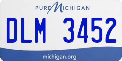 MI license plate DLM3452