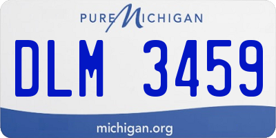 MI license plate DLM3459