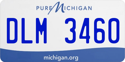 MI license plate DLM3460
