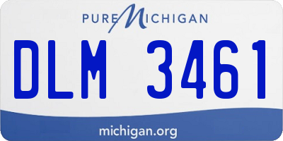 MI license plate DLM3461