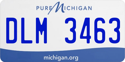 MI license plate DLM3463
