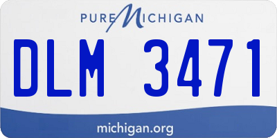 MI license plate DLM3471
