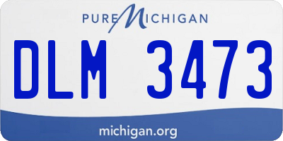 MI license plate DLM3473