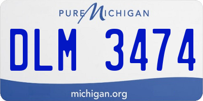 MI license plate DLM3474
