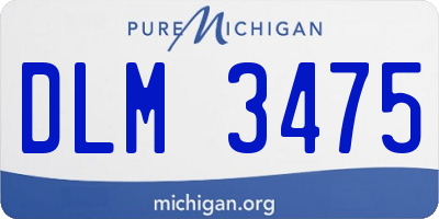 MI license plate DLM3475