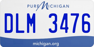 MI license plate DLM3476