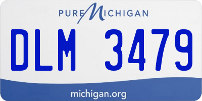 MI license plate DLM3479